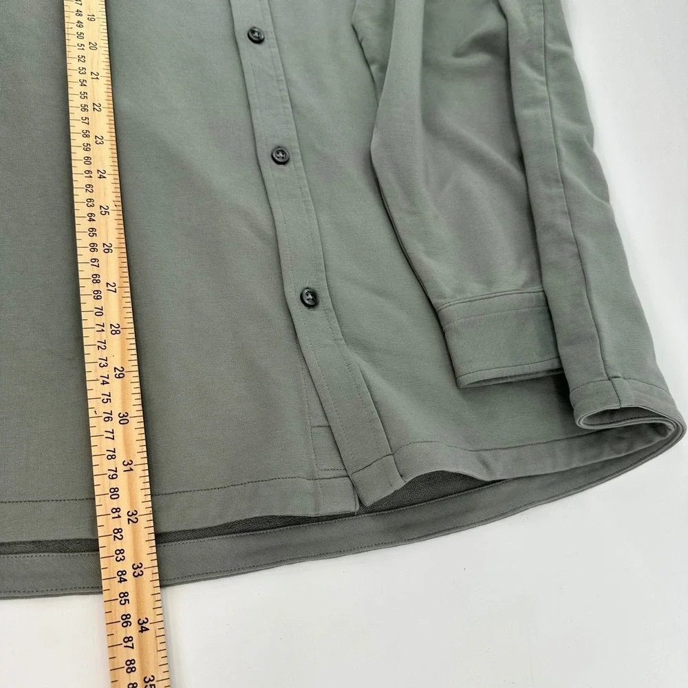 Vuori Boulevard Shirt Jacket Mens XXL Stormy Green V281 NWT Cotton Modal Shacket